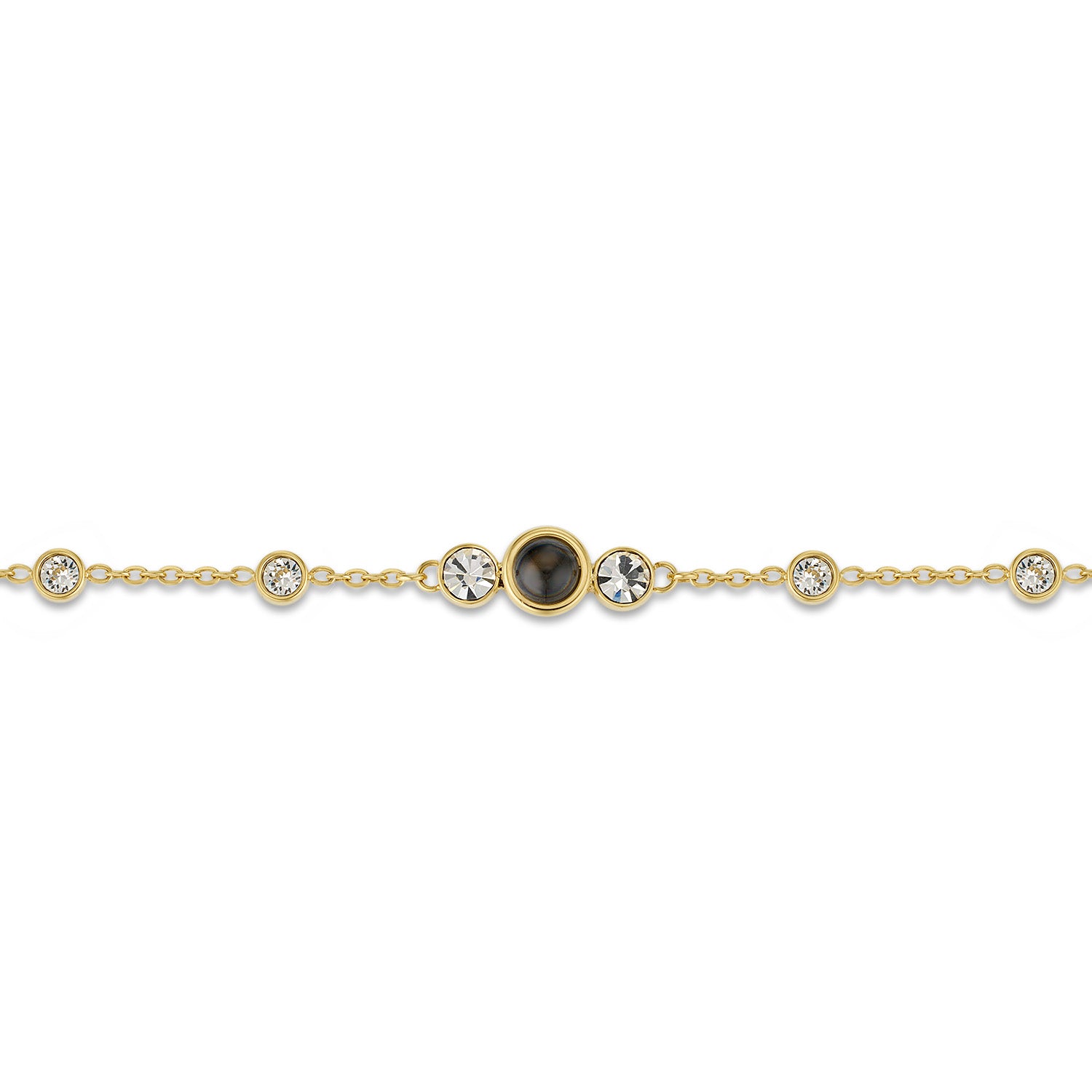 Link Chain Projection Photo Bracelet with Diamonds