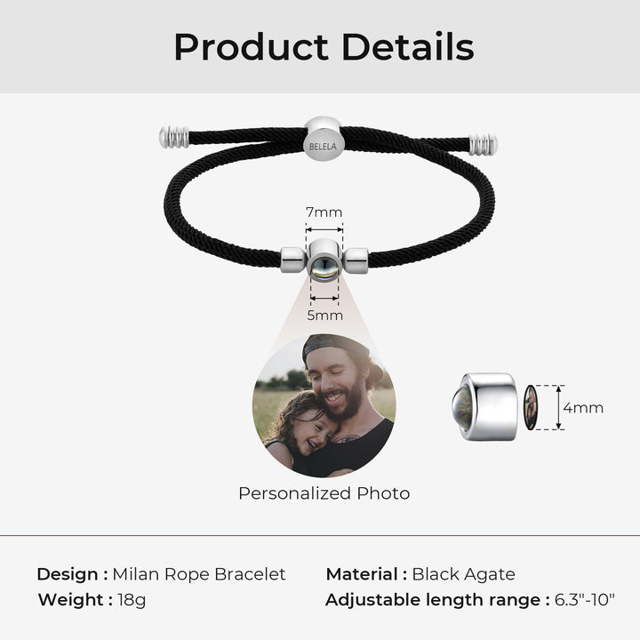 Milan Rope Photo Projection Bracelet