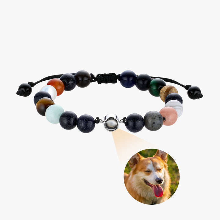 Custom Gemstone Photo Projection Bracelet