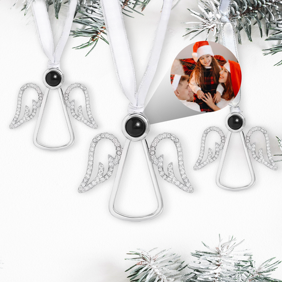 Custom Christmas Photo Ornament Set