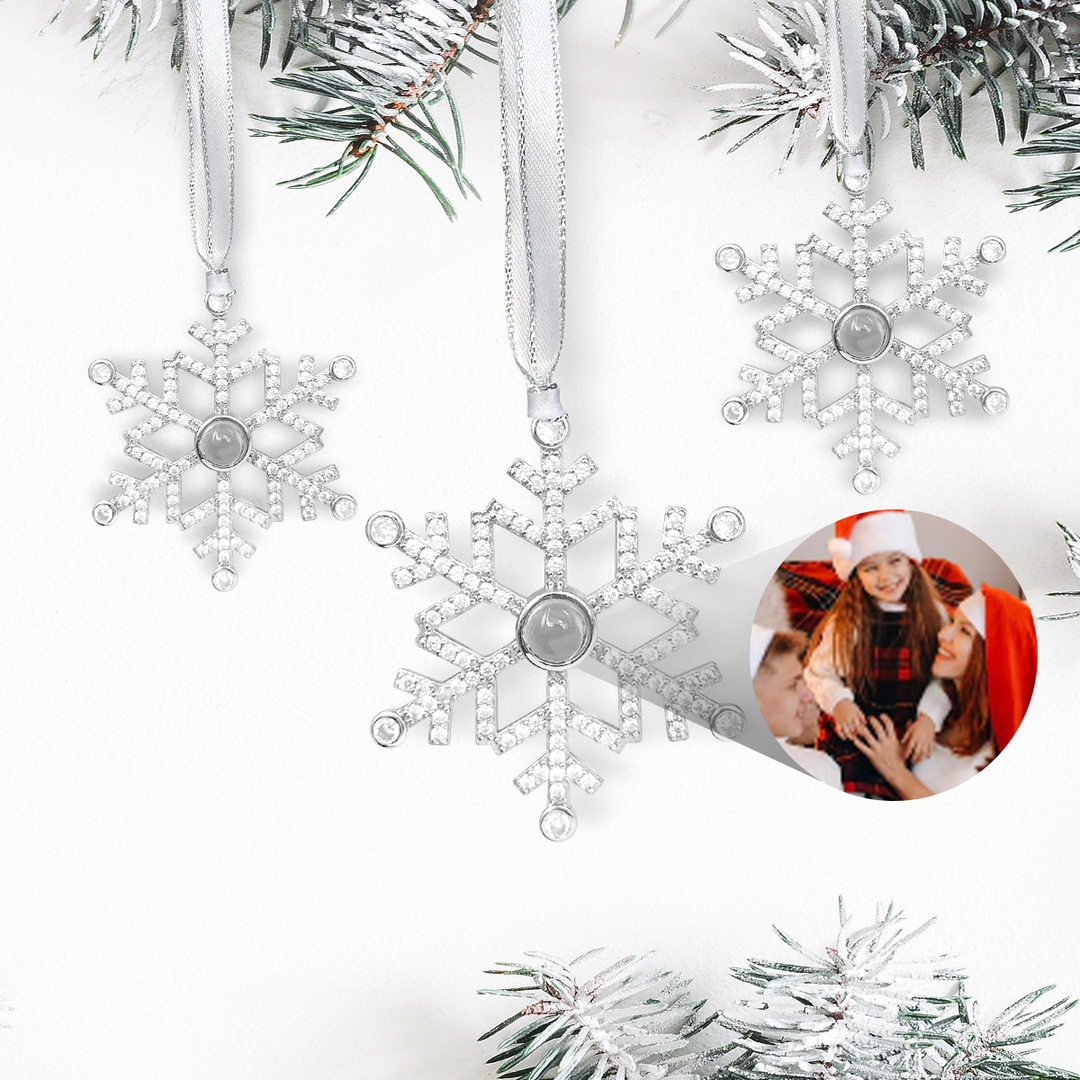 Custom Christmas Photo Ornament Set