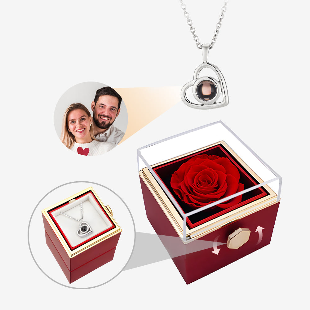 Valentine's Day Gift - Personalized Heart Photo Necklace