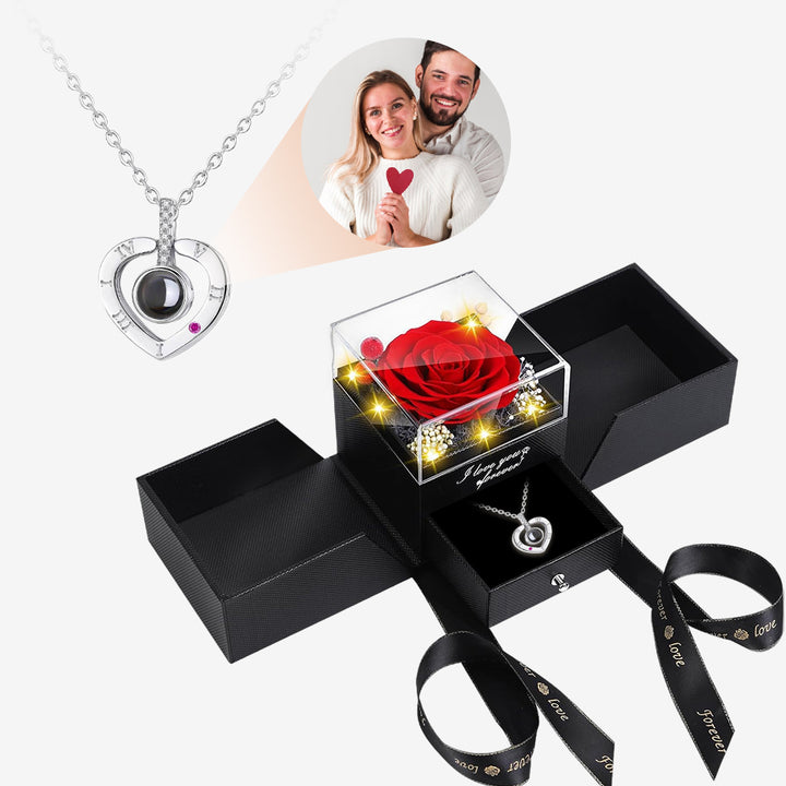 Valentine's Day Gift - Custom Love Photo Projection Necklace