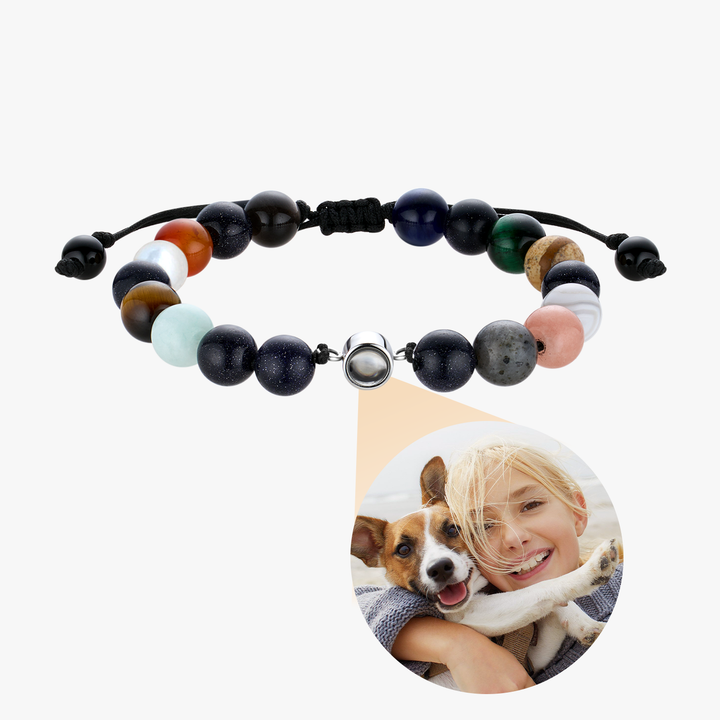 Custom Gemstone Photo Projection Bracelet