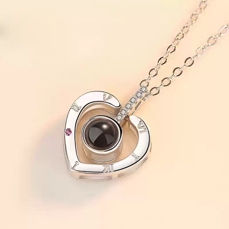 Valentine's Day Gift - Custom Love Photo Projection Necklace